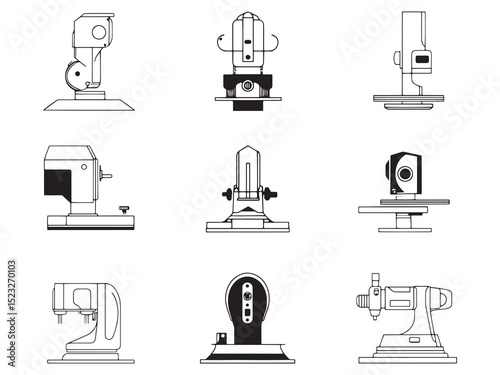 CNC Milling Ultra Minimalist 2D Line Art Variant