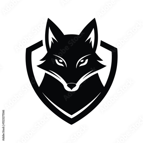 Fox head mascot logo featuring a smart and wild animal for identity use vector illustration.