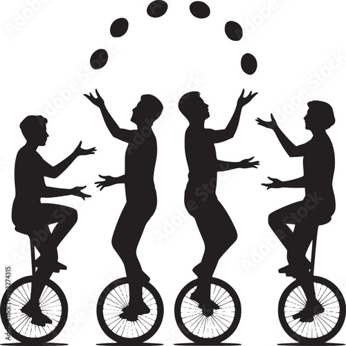 Four drone silhouettes arranged in a square pattern on a white background showing different drone styles