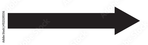 Free Download Black arrow icon vector. Black long arrow icon vector. black direction arrow . long arrow icon vector - GFXLoad