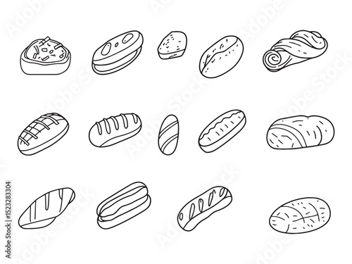 Eclair Minimalist Line Art Icon