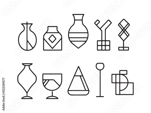 Clean Fabrication Line Art Collection