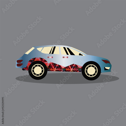 sports car silhouette isolated