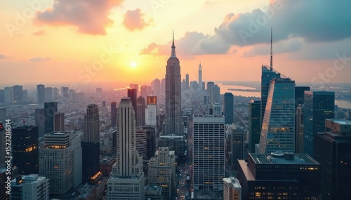 Adventurous rooftop exploration reveals stunning cityscape panorama; breathtaking view from urban heights, exciting architectural details , city, descent