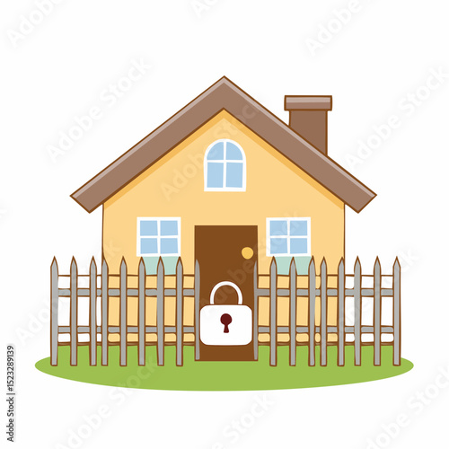 Vector sign marking privately owned property boundaries
