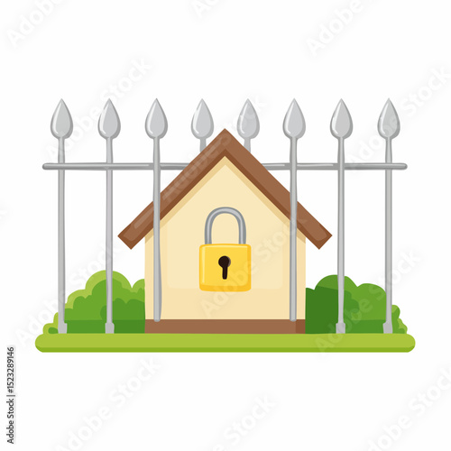 Vector sign marking privately owned property boundaries