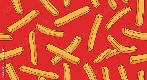 Fries Frenzy: A Delicious Food Pattern