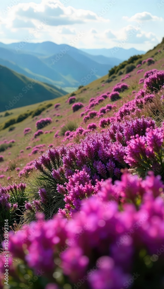 Vibrant purple heather in full bloom, covering a hillside in a stunning display of natural beauty Perfect for nature, landscape, and botanical themed projects , caledonia, scotland Vibrant purple heather in full bloom, covering a hillside in a stunning display of natural beauty Perfect for nature, landscape, and botanical themed projects , caledonia, scotland