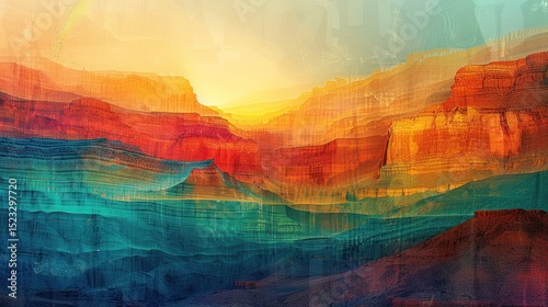 Vibrant Canyon Sunrise