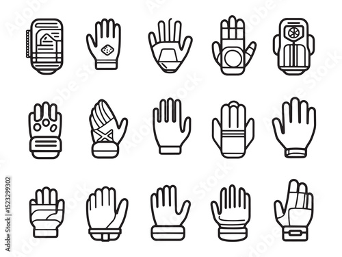 Hand Warmers Ultra Minimalist 2D Line Art Variation
