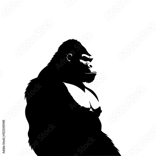 silhouette of a kingkong 
