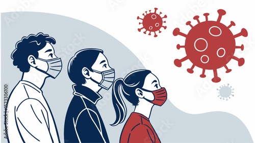 People Wearing Masks During a Pandemic