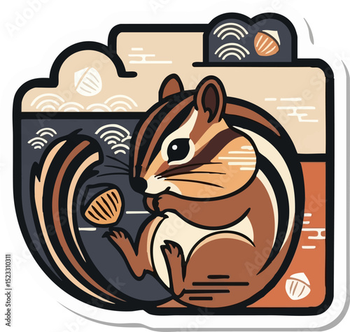 Curled Chipmunk