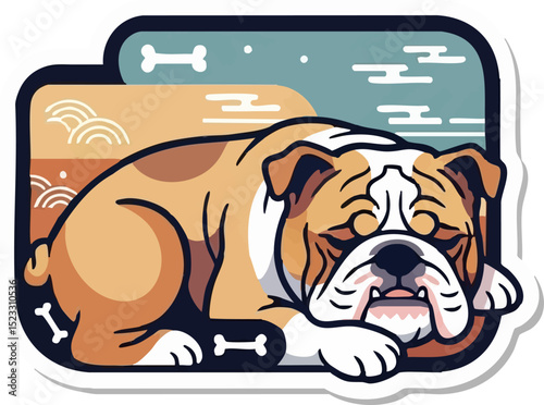 Resting Bulldog