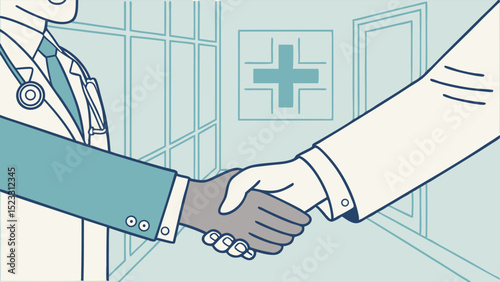 Doctors Handshake Medical Collaboration Healthcare Partnership