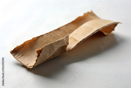 Torn Cardboard Sleeve Texture, Abstract Photography