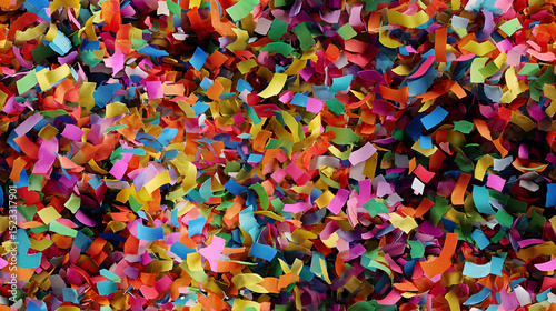 Vibrant seamless confetti pattern for festive celebrations