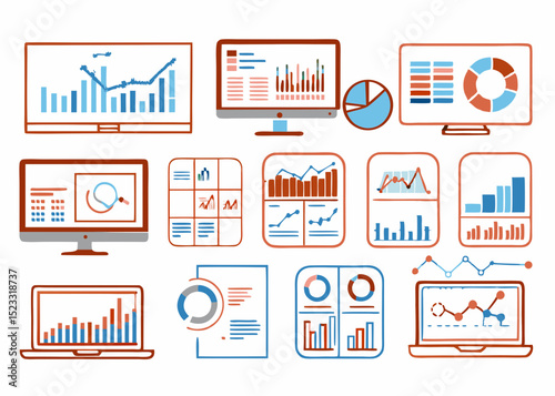 set of business icons