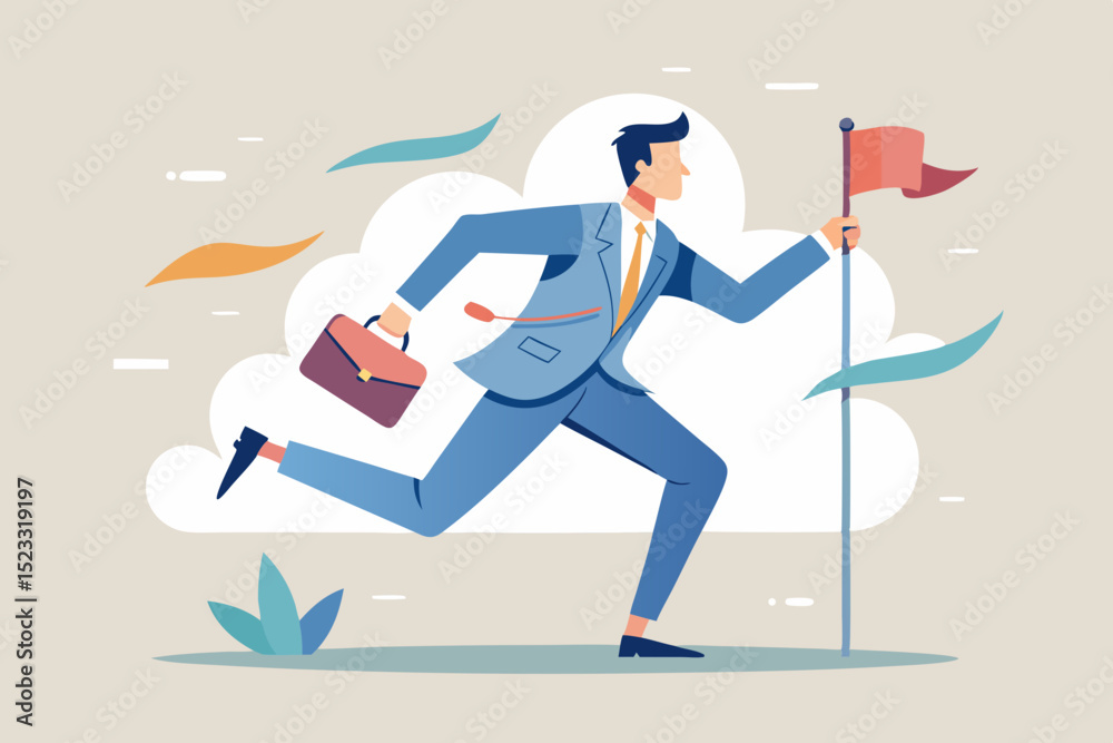 Fototapeta premium business man and business concept