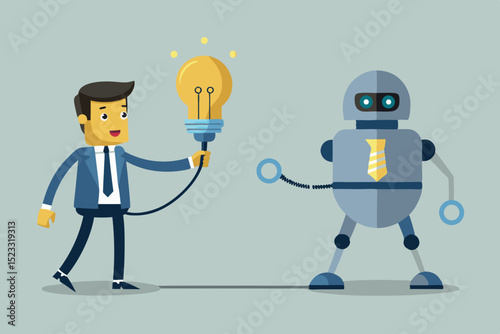 funny cartoon robot