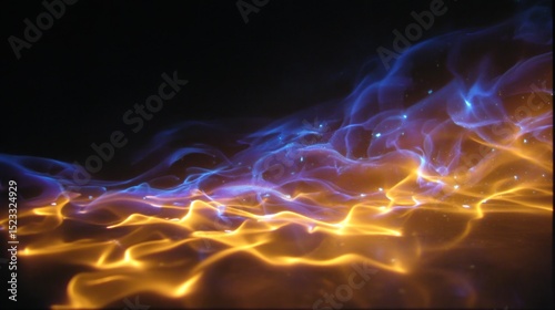 Abstract flames and smoke design