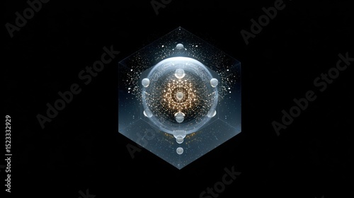 Abstract geometric sphere design