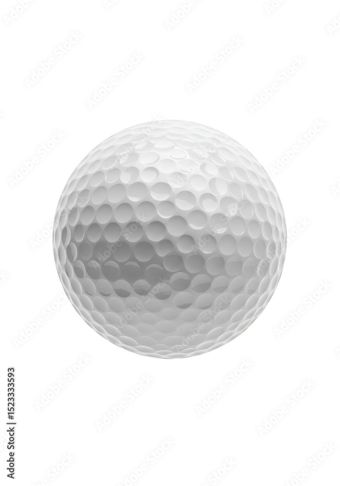3D Rendered Golf Ball Isolated Sporting White Textured Sphere 3D Rendered Golf Ball Isolated Sporting White Textured Sphere