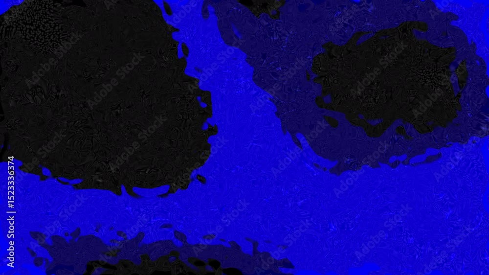 Two black shapes on a blue background, ideal for abstract art projects, minimalist designs, and modern aesthetics. Great for print media and digital graphics.
