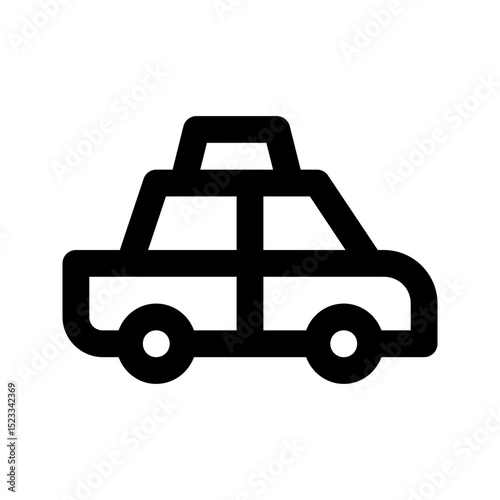 Transportation Icon Classic Car. Represents vintage vehicles, nostalgia, or automotive history.