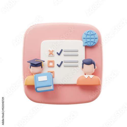 3d Illustration of Online E...