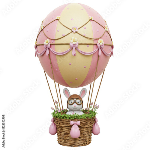 3D Illustration of Rabbit i...