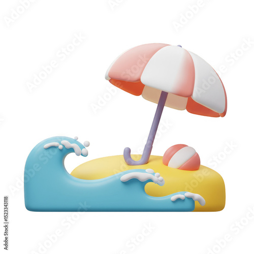 3D Illustration of Summer B...