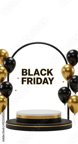 3d Isolated Black Friday Sa...