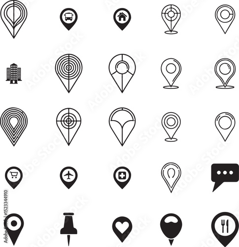 Creative Location Pin Icons