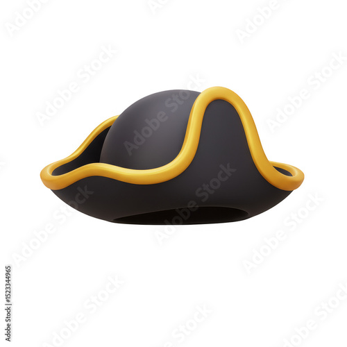 3d Render of Black and Gold...