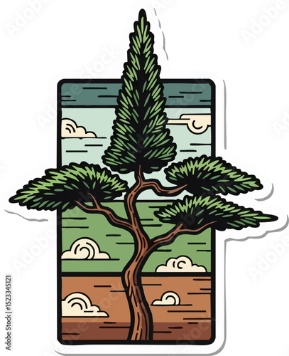 Cypress Silhouette