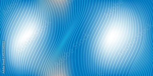 Modern light point Hi-tech digital technology concept. High tech computer illustration with lines and blue gradient background