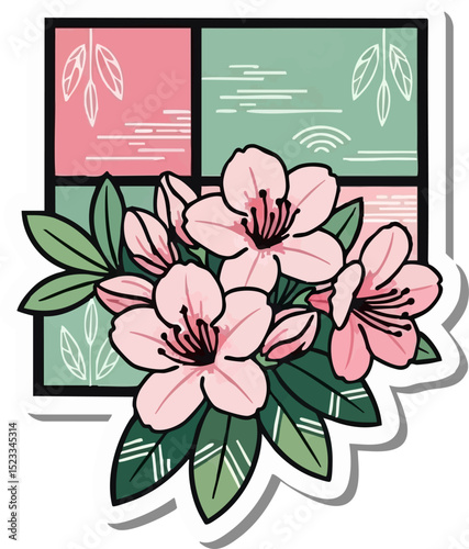 Pink Azalea Cluster