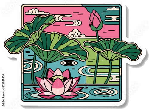 Serene Lotus Flower