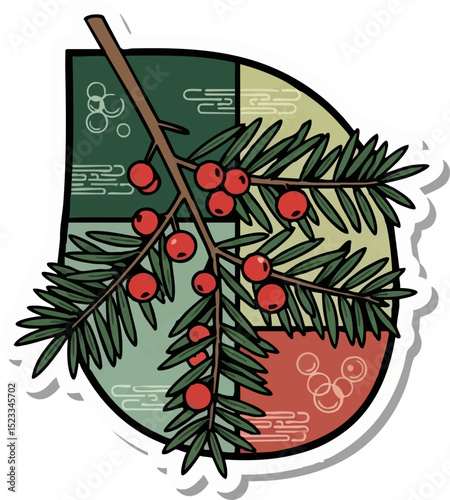 Yew Tree Branch