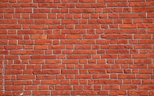 Red brick texture creating a sturdy wall, offering an ideal background with plenty of copy space for various design needs