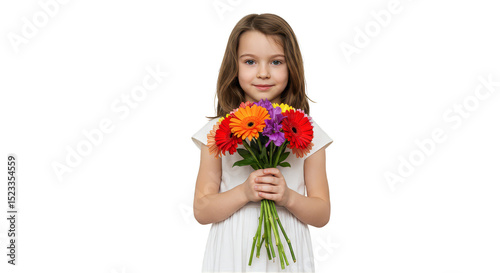 Cute Portrait Of Young Girl...