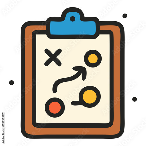  business planning Icon, Filled Line style icon vector illustration, Suitable for website, mobile app, print, presentation, infographic and any other project.