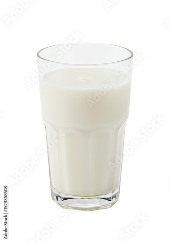 Glass of Fresh White Milk A...