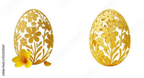 Golden Patterned Easter Egg...