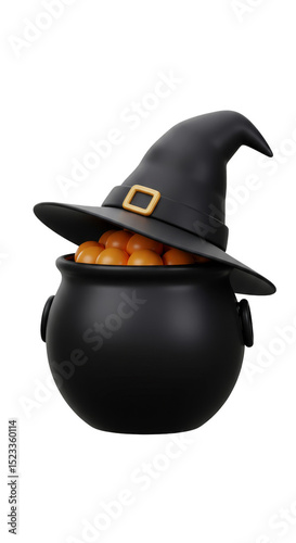 Halloween 3D Render Witch H...