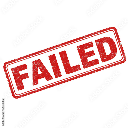 Grunge Failed Stamp Red Tex...