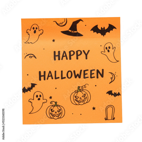 Halloween Themed Orange Bac...