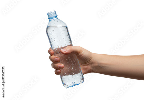 Hand Holding Transparent Wa...