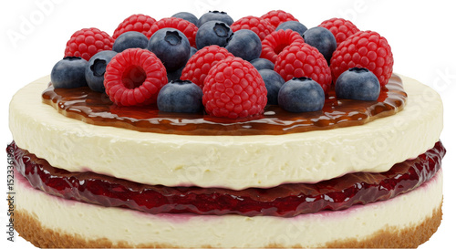Illustration Berry Cheeseca...